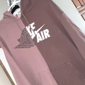 Nike Air Jordan half swoosh pullover hoodie